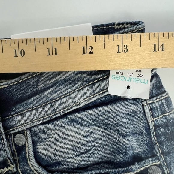 NWT VIGOSS HERITAGE FIT Women’s Blue Jean Capris Sz 2 Medium Wash Stretch Pocket - Picture 12 of 14